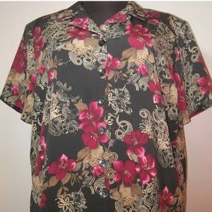 Laura Scott Button Down Blouse Top Size 26W